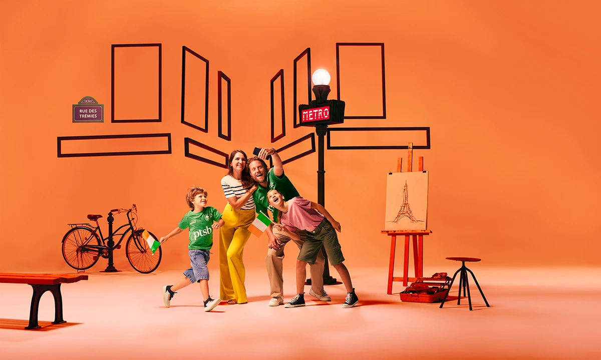 PTSB Orange hue photo of family